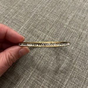 J Crew gold crystal bracelet NWOT